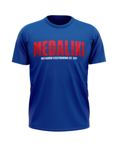 Koszulka męska Medaliki - niebieska