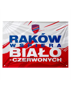 Flaga - Raków wspiera Biało-Czerwonych