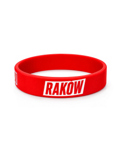 Opaska silikonowa - Raków czerwona