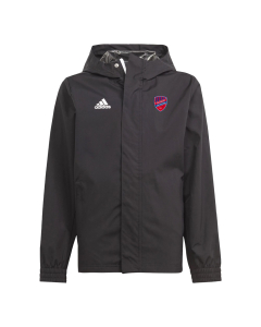 Kurtka dziecięca przeciwdeszczowa adidas - czarna