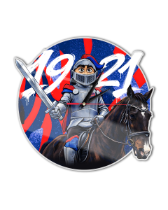 Zegar 2D - Rycerz Medalik