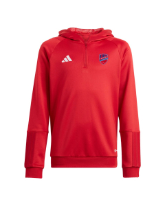 Bluza dziecięca adidas z kapturem - czerwona