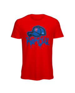 Koszulka dziecięca czerwona - czapka