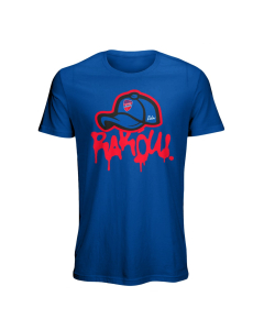 Koszulka dziecięca niebieska - czapka