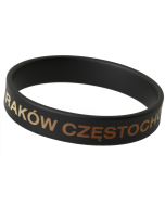 Opaska silikonowa - Raków Częstochowa czarna