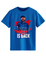 Koszulka dziecięca niebieska – THE KING IS BACK