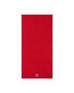 Ręcznik z haftowanym herbem - czerwony