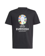 Koszulka dziecięca czarna - UEFA EURO 2024